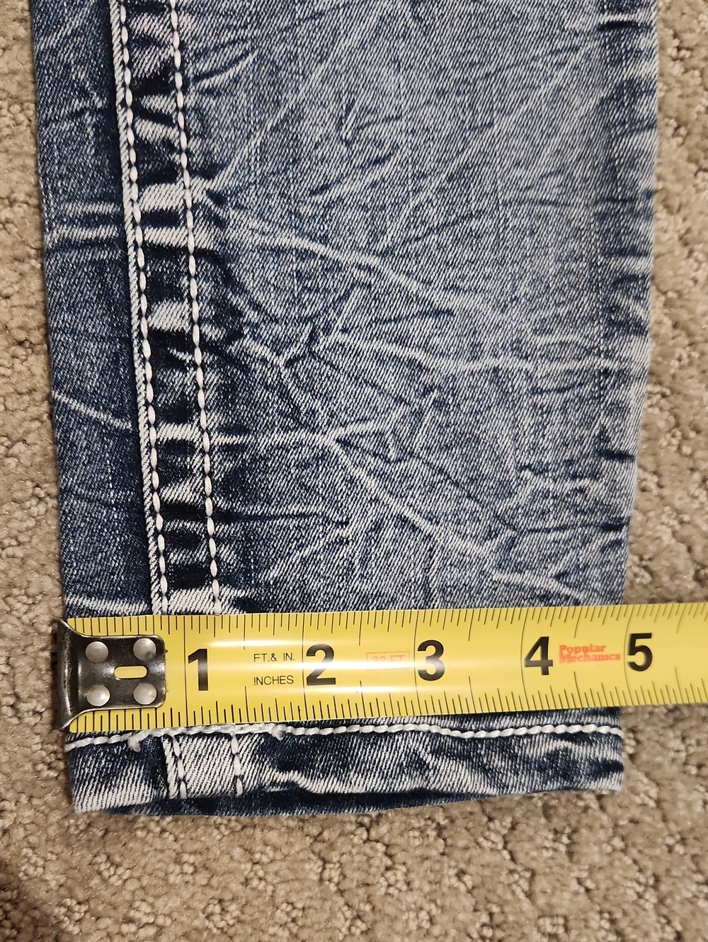 NEW True Luck Women’s Skinny Jeans in Washed Blue 11/12 - Picture 8 of 10